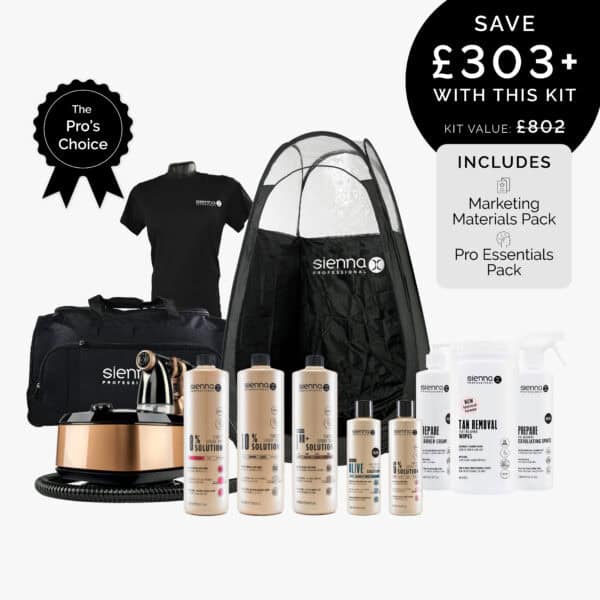 Sienna X Silver Spray Tan Business Kit